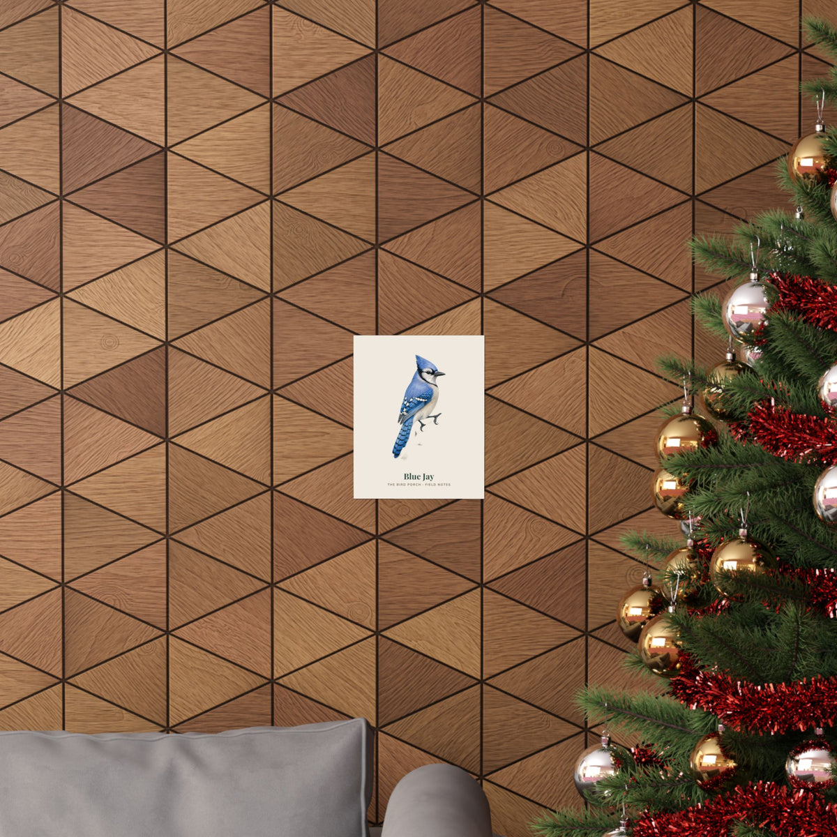 Blue Jay field notes art print, alternate view