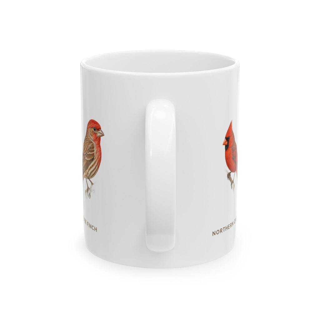 Backyard Birds of Mississippi mug, handle view