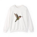 Hummingbird Crewneck Sweatshirt — Vintage Floral Bird Graphic