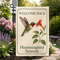 Welcome Back Hummingbird Garden Flag – The Bird Porch