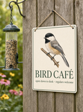 Bird Café Metal Sign 8×12 – The Bird Porch